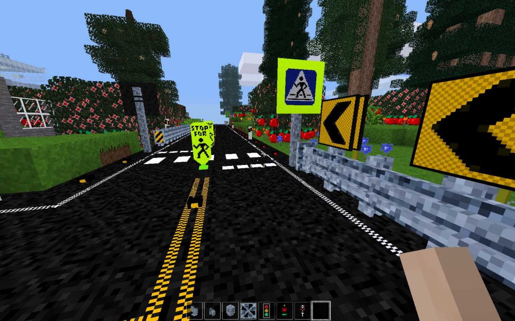 Minetest Infrastructure Mod - przejście dla pieszych