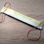 Złożona jednorazowa maseczka ochronna na twarz domowej produkcji